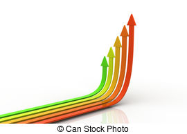 Increasing arrow clipart