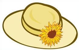 Ladies Wide Brimmed Hats Clipart
