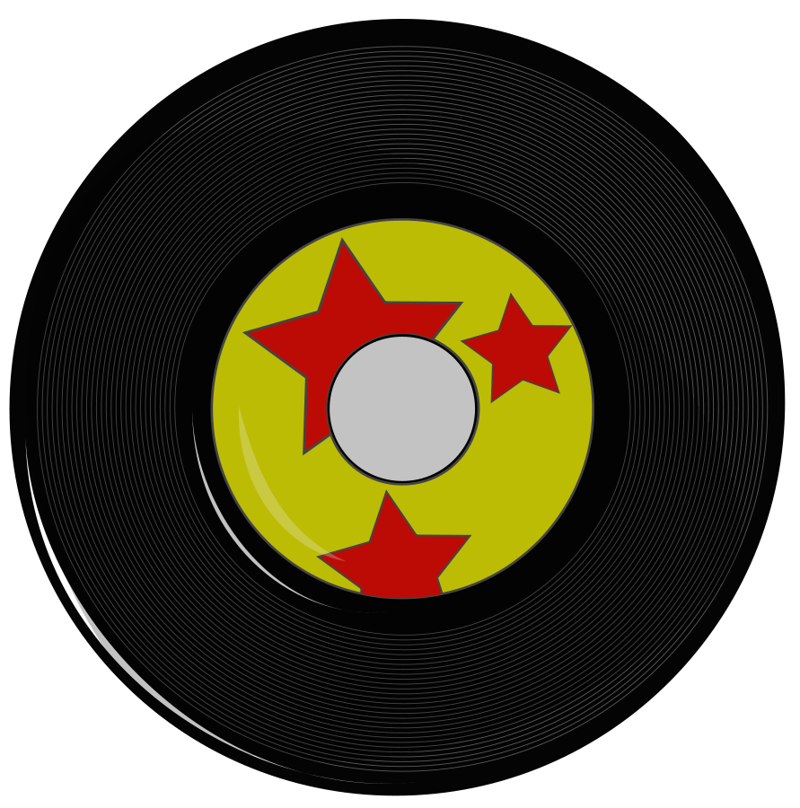 45 records clipart