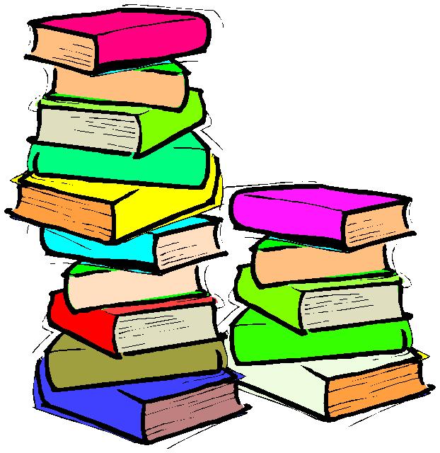 Stacks of books clipart