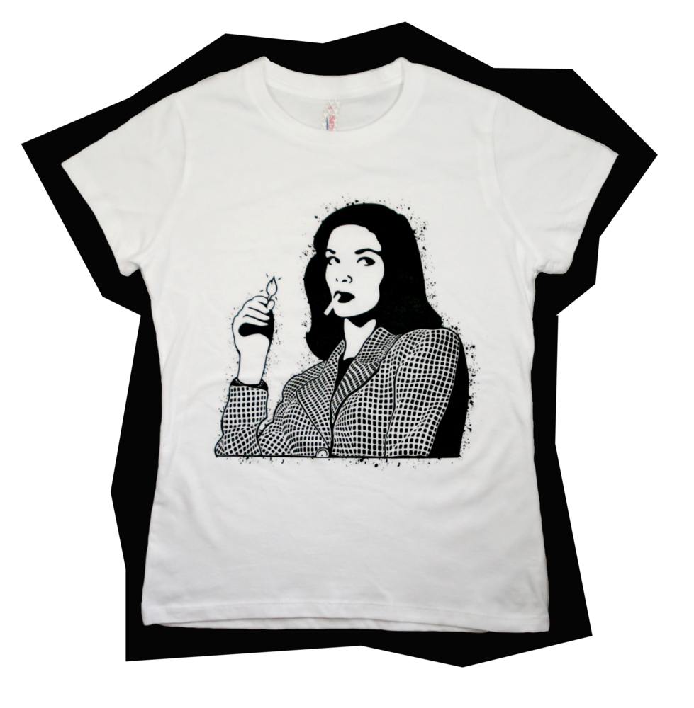 Mulholland Drive Stencil T Shirt / pconcave stencil art