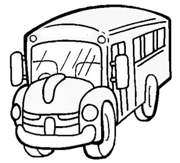 School Bus Driver Coloring Page - Free Clipart Images