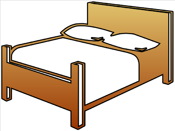 Bed Cutout Clip Art Vector Clip Art Online Royalty Free ...