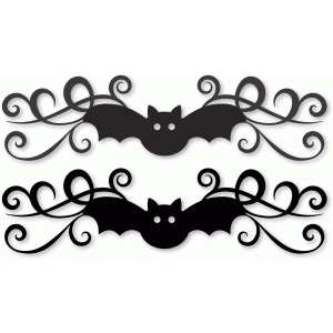 Silhouette Design Store - View Design #50389: bat border