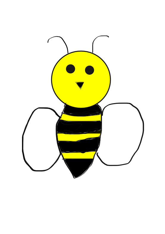 Clip Art: bee bumble bee SVG