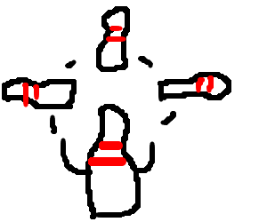 Juggling bowling pins