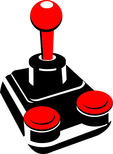 Retro Joystick clip art Free Vector