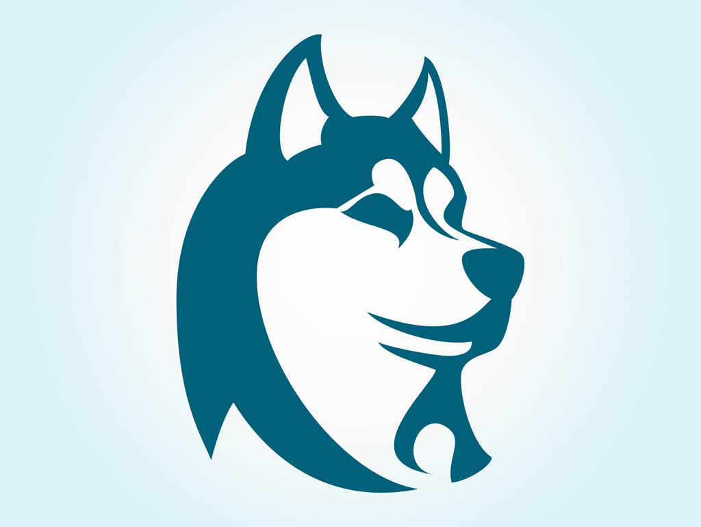 Husky Paw Print Clip Art
