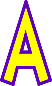 Letter A Clip Art - Tumundografico