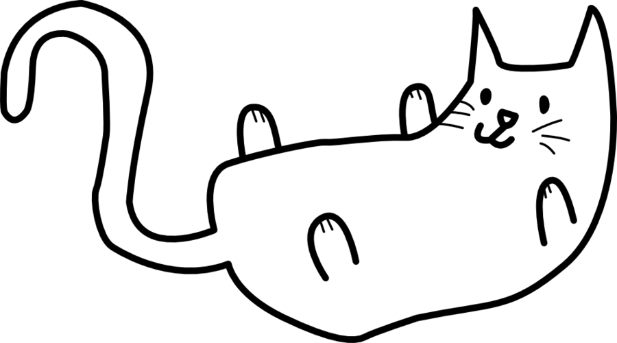 Cat Line Drawing
