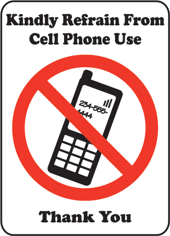No Cell Phone Signs - ClipArt Best