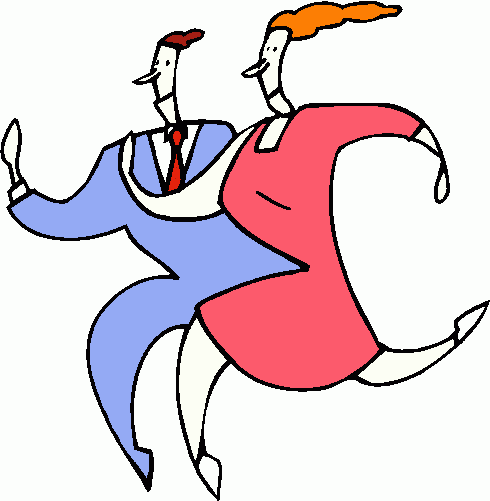 couple_running clipart - couple_running clip art
