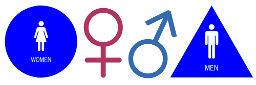 Male Female Bathroom Signs - ClipArt Best