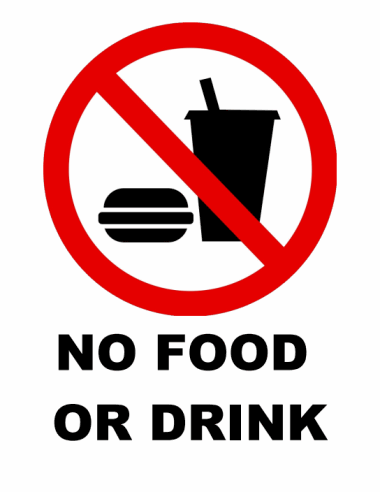 No Food Or Drink Sign Printable - ClipArt Best