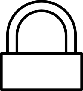 Simple Padlock Locked clip art - vector clip art online, royalty ...