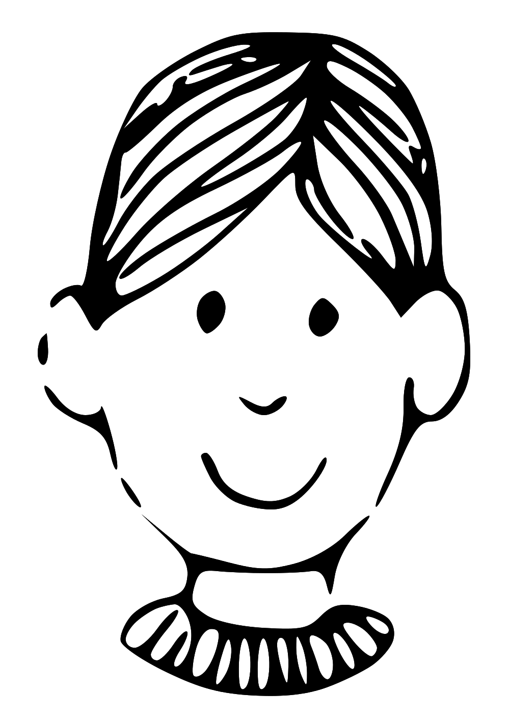 Face, Smile Large version | SVG