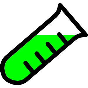 Graded Test Tube clip art - vector clip art online, royalty free & public domain