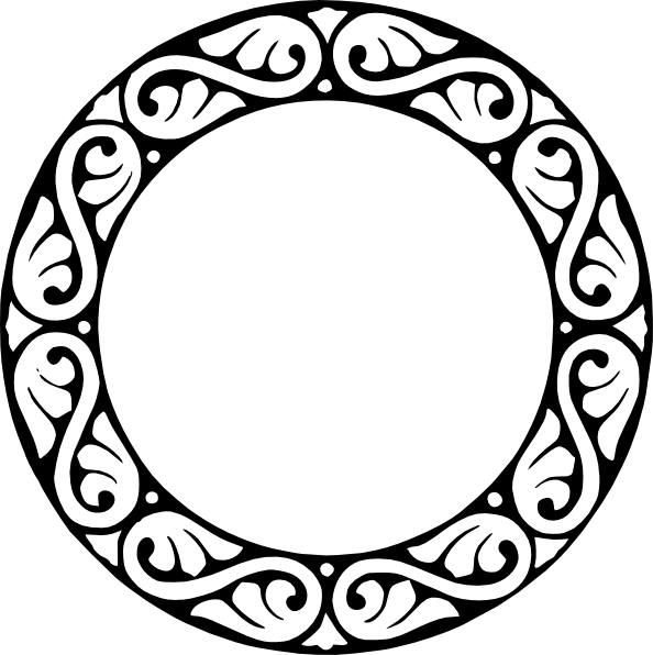 Imgs For > Fancy Circle Border