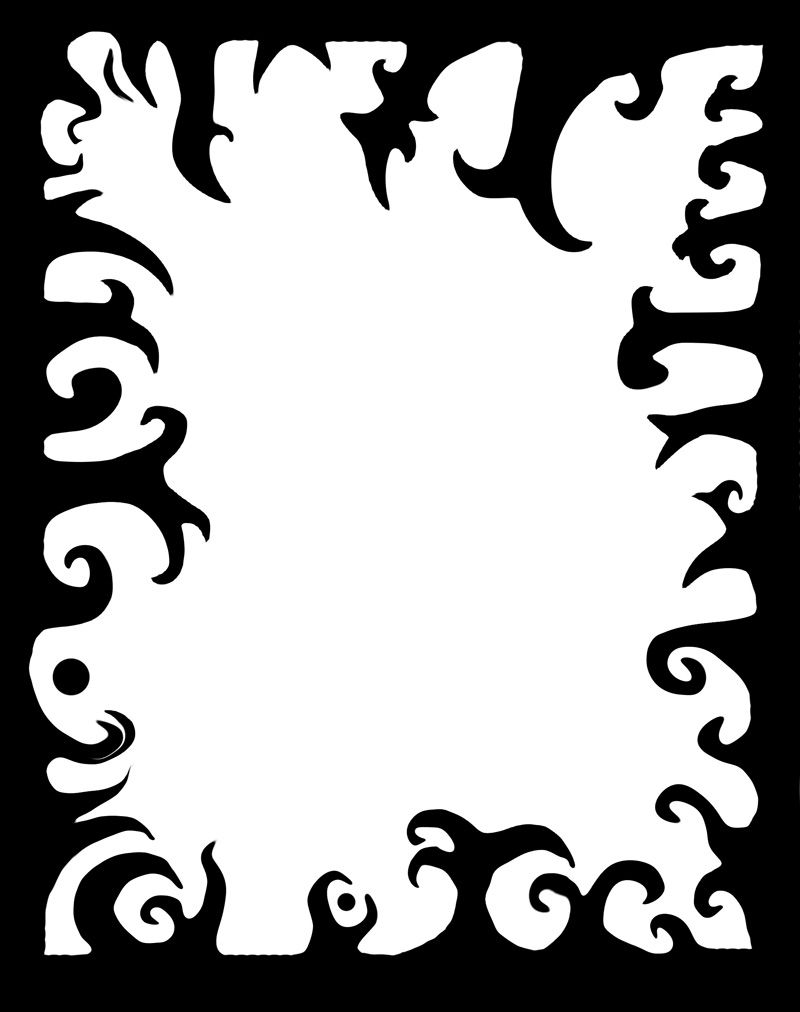 Free download Page Border Swirls Black swirl border