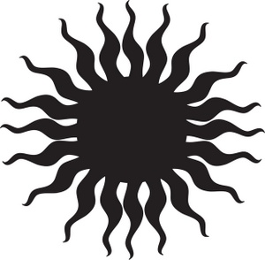 Sun Silhouette Clipart