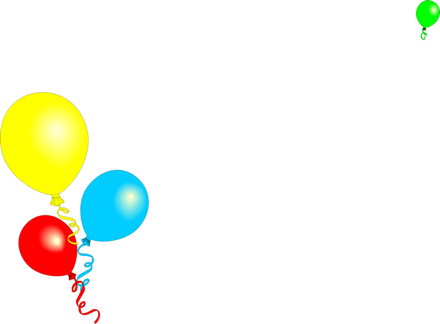 Free balloon border clipart
