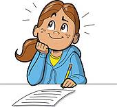 Student Taking A Test Clipart - Free Clipart Images