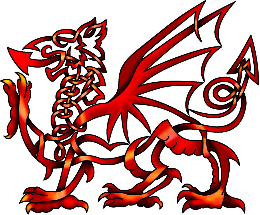 Celtic Knot Welsh Dragon by KnotYourWorld on DeviantArt