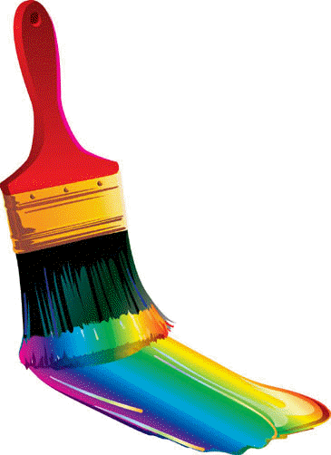 Paint Brushes With Paint On Them - Free Clipart Images