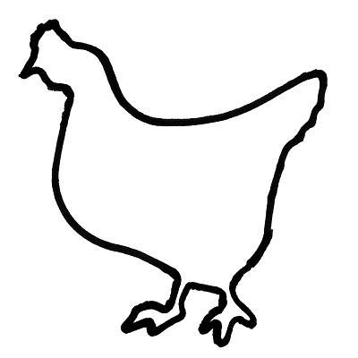 Outline of a hen - Royalty Free Images, Photos and Stock ...