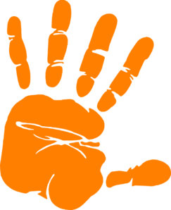Hand Print Clip Art - vector clip art online, royalty ...