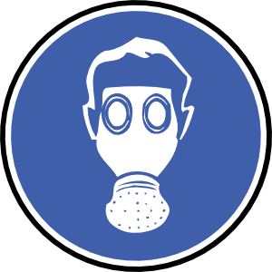 Wear Gas Mask clip art - vector clip art online, royalty free ...