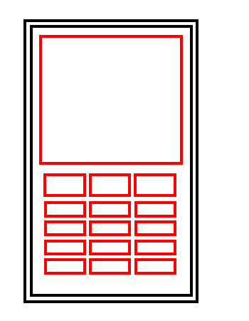 Drawing a cartoon cell phone