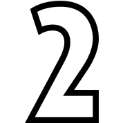 Condensed Number 2 Outline (1c)++ T-Shirt ID: 8909275