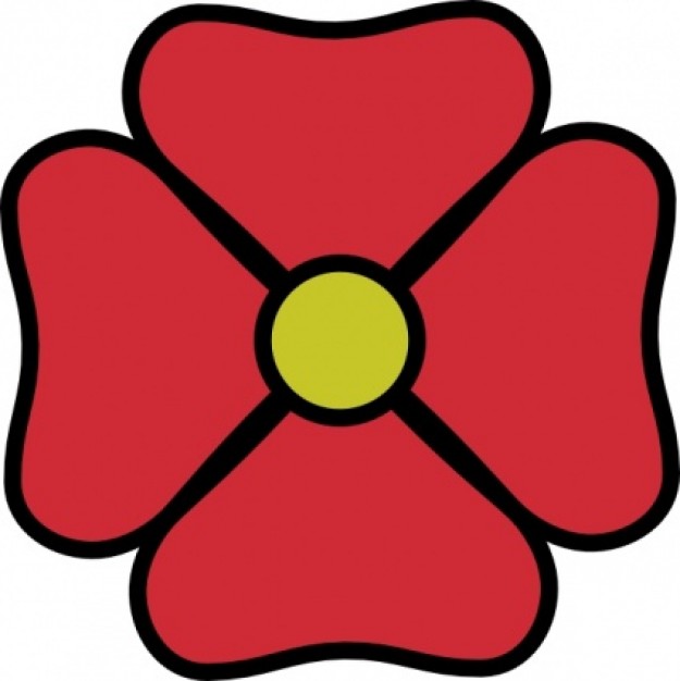 Red Flower clip art | Download free Vector