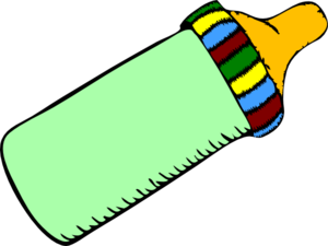 Green Baby Bottle Clip Art - vector clip art online ...