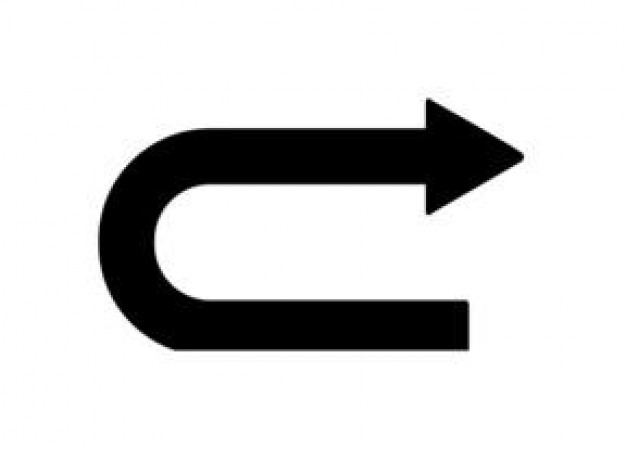 curved arrow point to right - Icon | Download free Icons