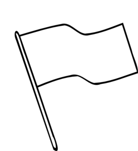 Flag Outline clip art - vector clip art online, royalty free ...