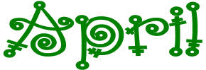 Free Clip Art of Month Signs