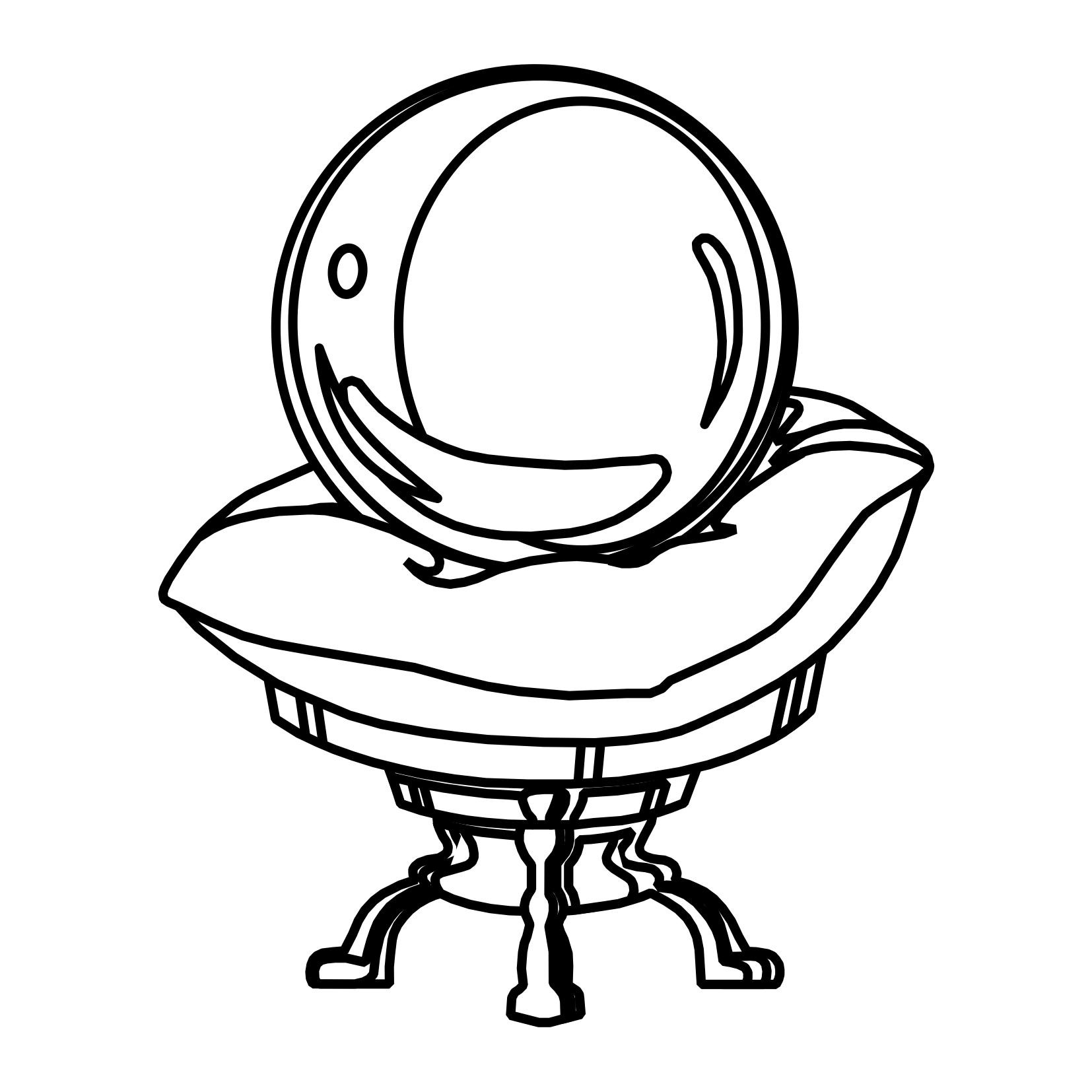 crystal ball Colouring Pages