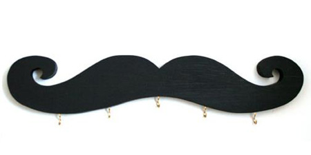 Handlebar Mustache Key Holder