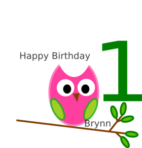 Birthday Owl clip art - vector clip art online, royalty free ...
