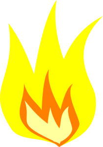 Yellow Fire clip art - vector clip art online, royalty free ...