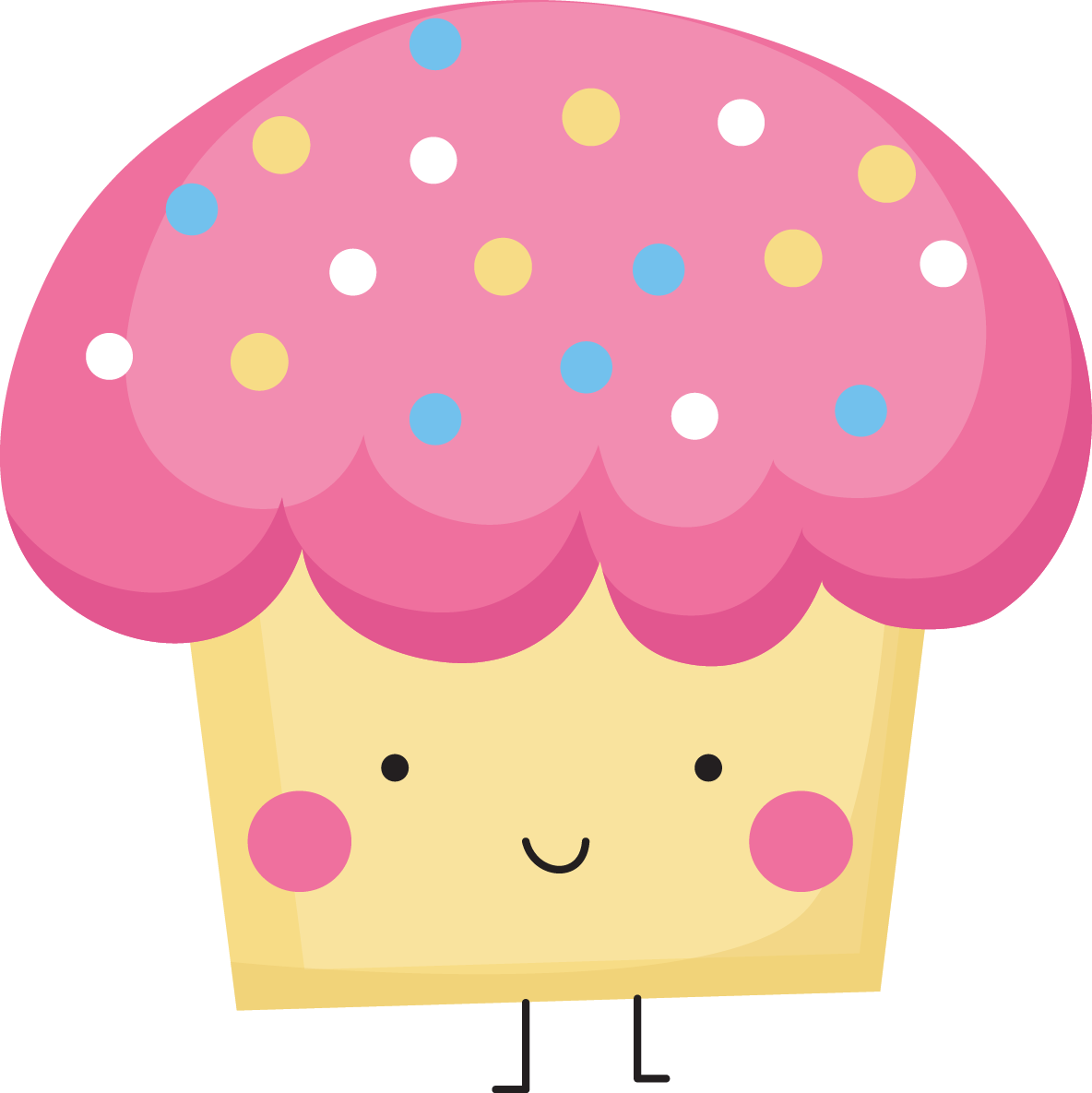 Cupcake Border Clipart