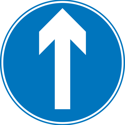 Driving straight road clipart