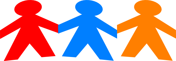 Paper Doll Chain Clipart