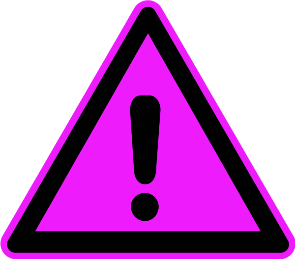 warning sign exclamation mark triangle - color variation A
