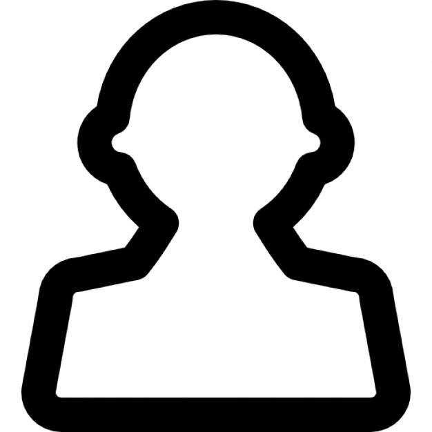 Man outline shape Icons | Free Download