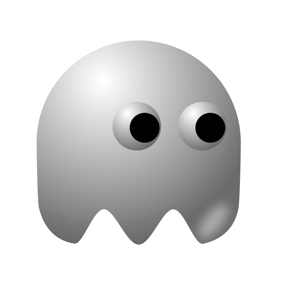 Pacman ghost clipart