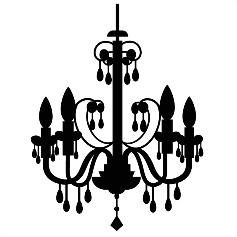 Chandelier Silhouette Clip Art Free - ClipArt Best