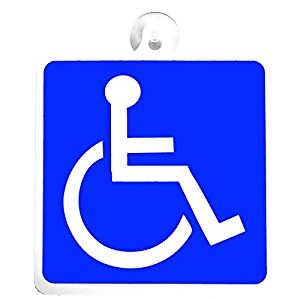 DISABLE SIGN BLUE PARKING BADGE DISABILITY FOR CARS DISABLED ...
